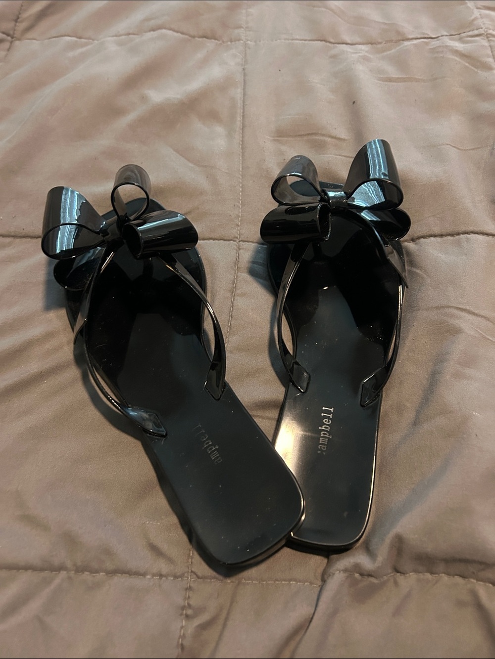 Jeffrey Campbell Black Bow Jelly Flip Sandals - Women